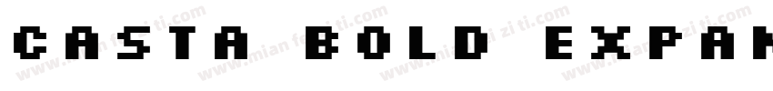 Casta Bold Expanded字体转换